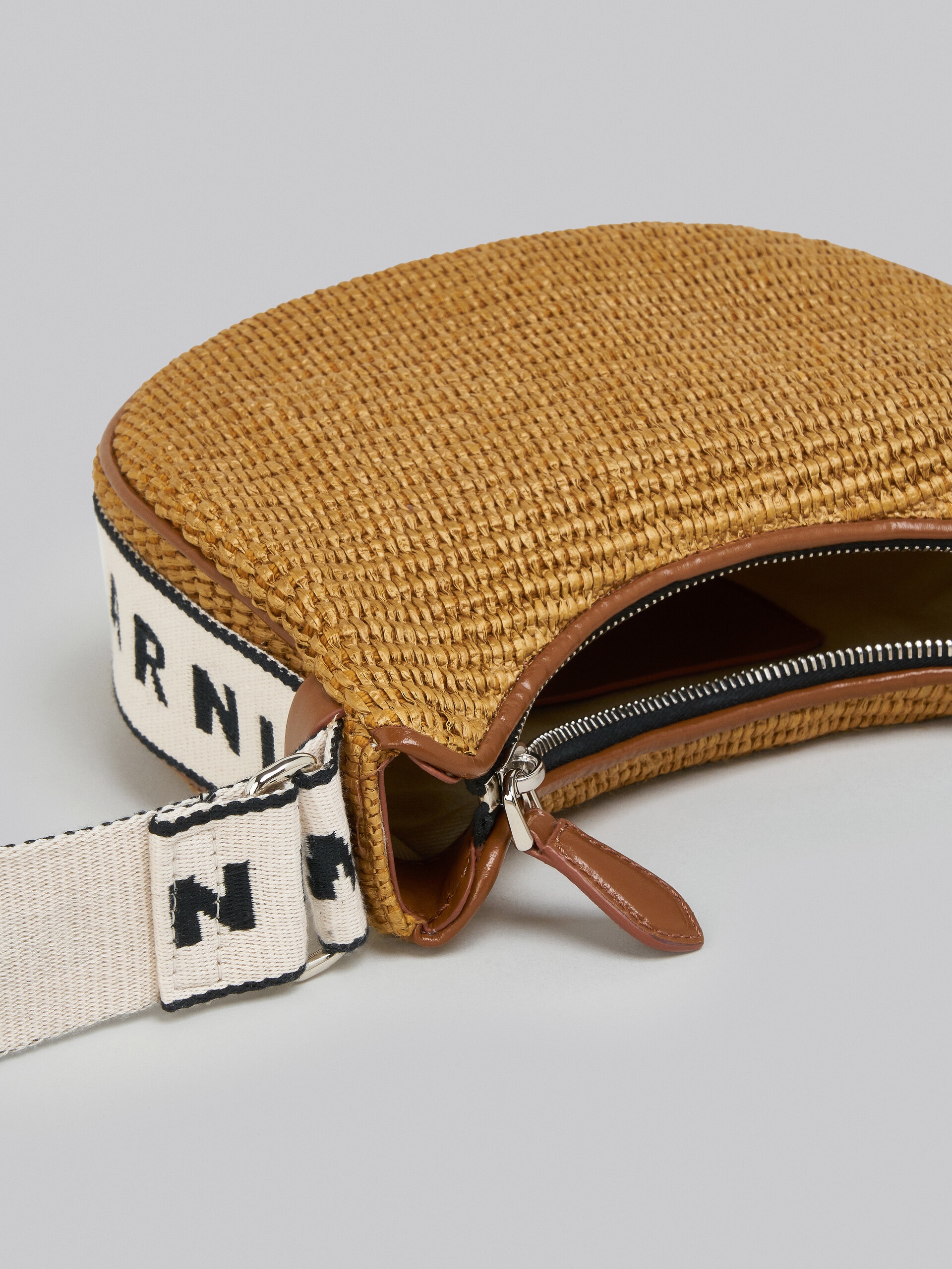 BEY SMALL BAG IN BROWN RAFFIA - 4