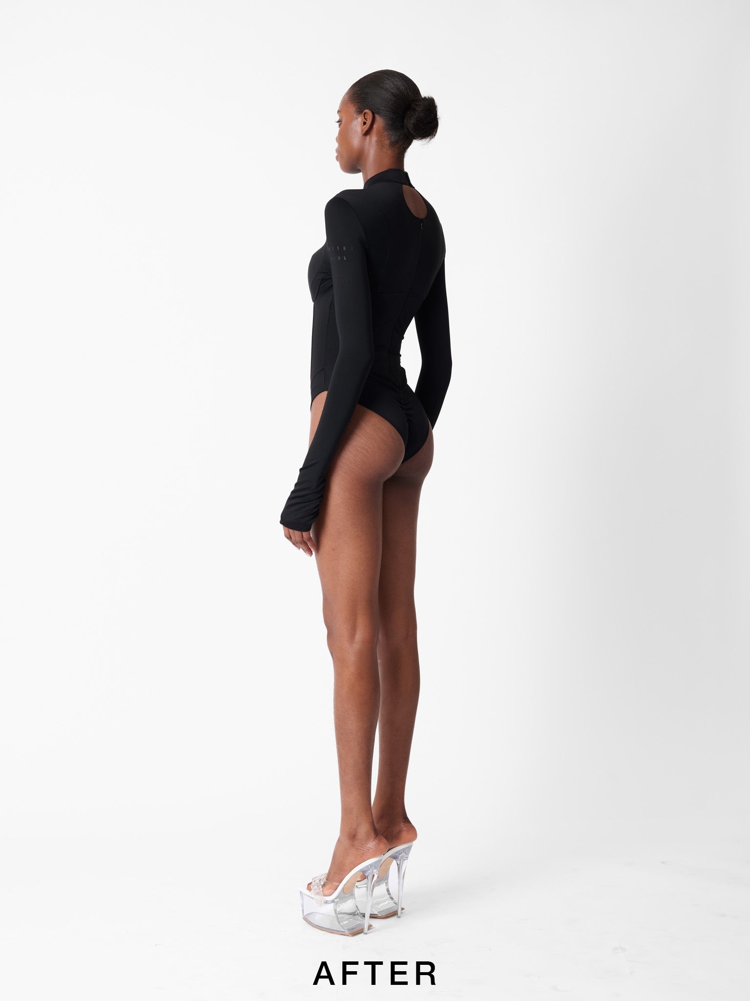 CAT CALL PADDED BODYSUIT BLACK - 12