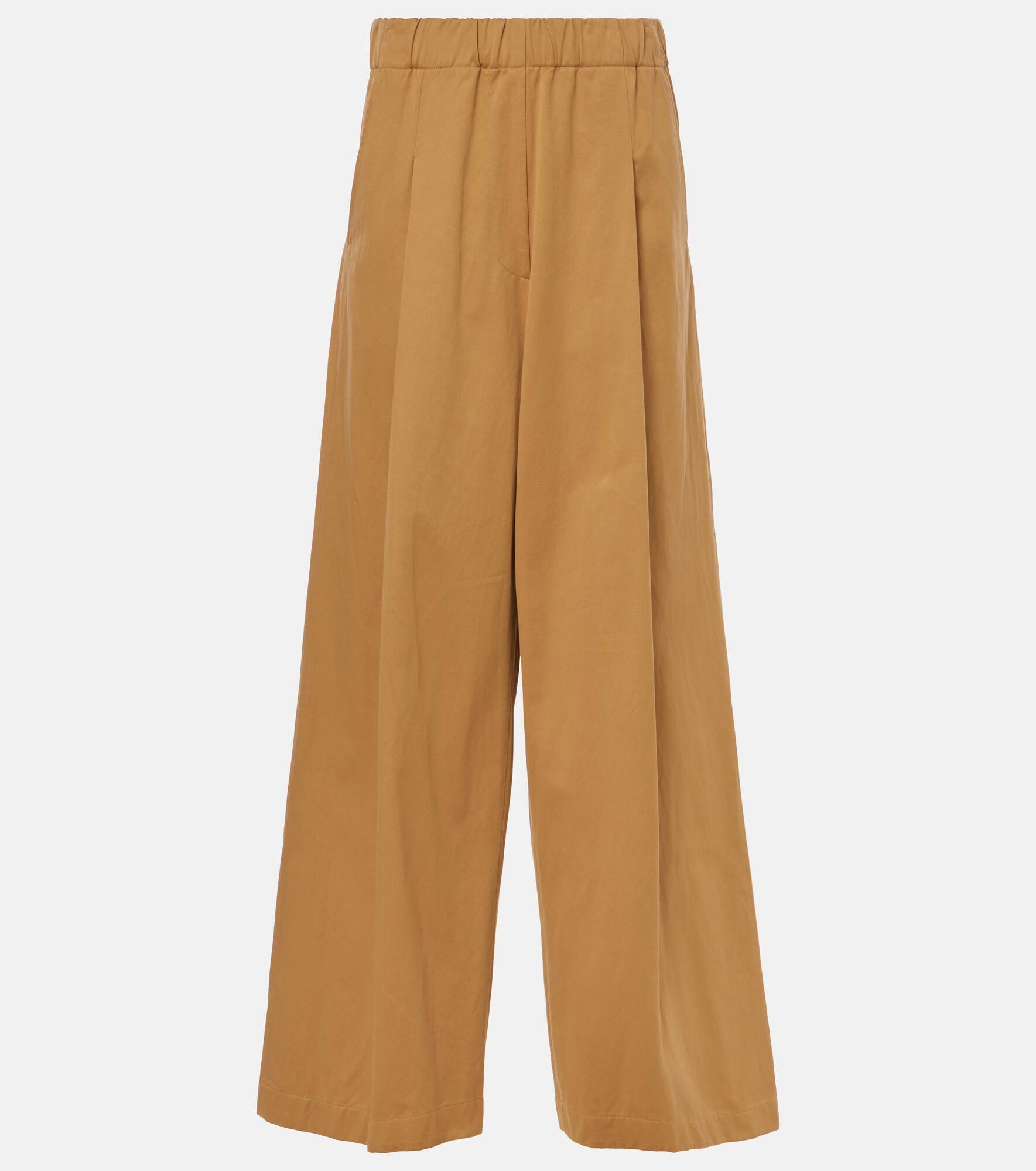 Cotton wide-leg pants - 1