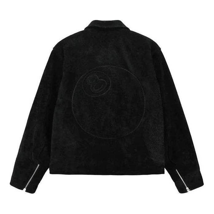 Stussy 8 Ball Suede Bing Jacket 'Black' 115696 - 1