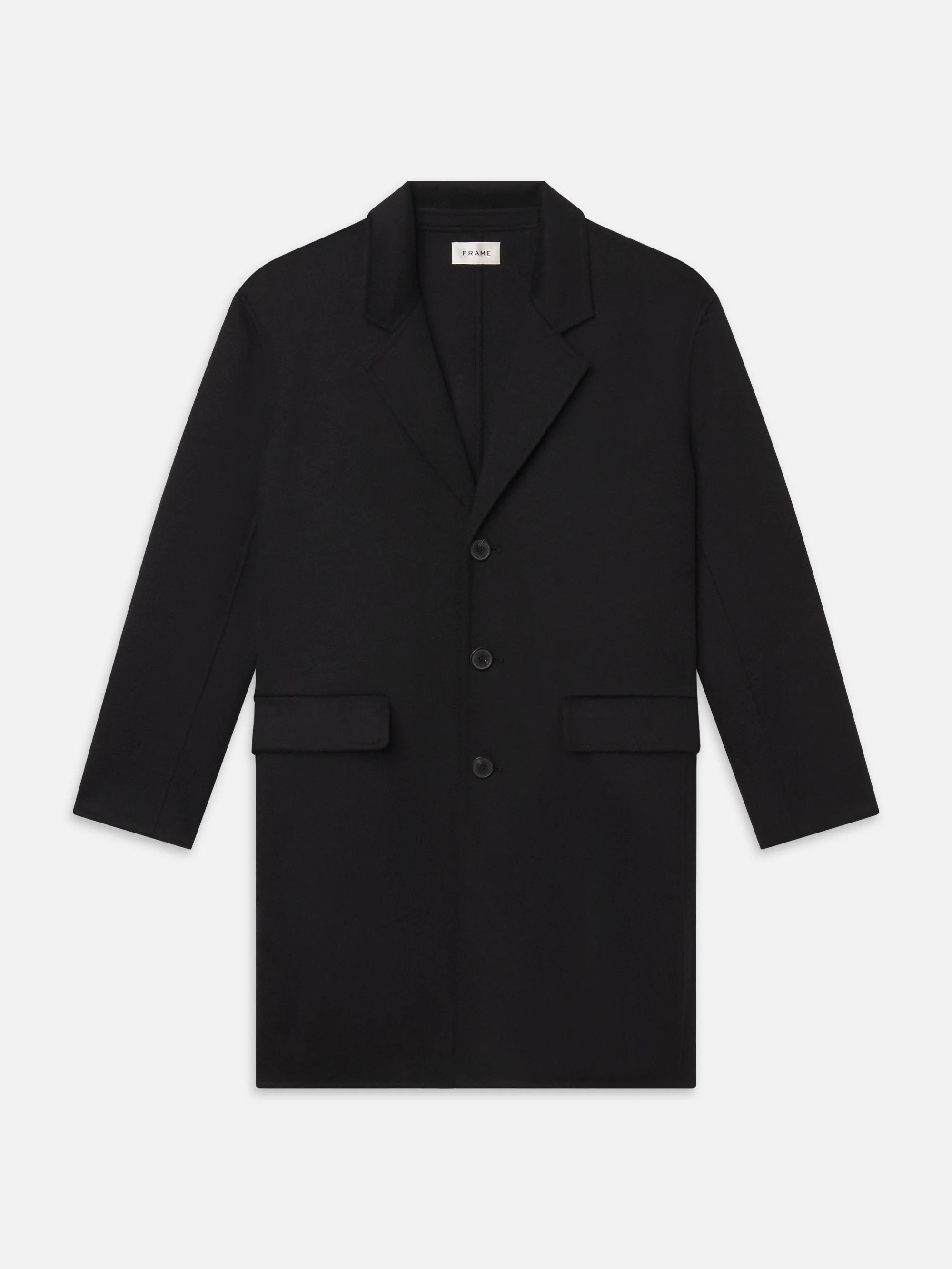 Double Face Wool Overcoat - 1