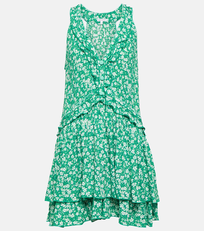 Mae floral ruffle-trimmed minidress - 1