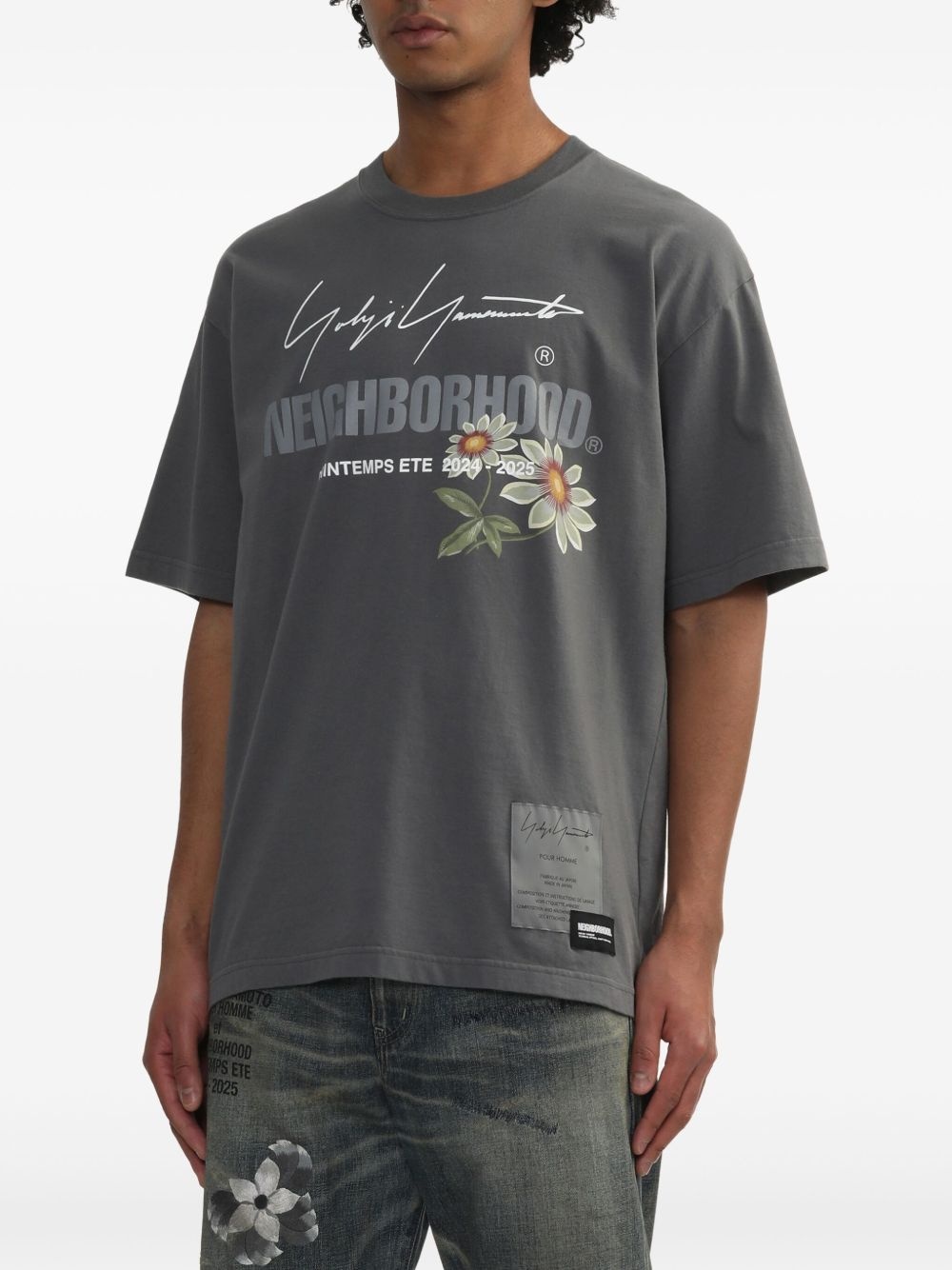 x Neighbourhood cotton T-shirt - 3