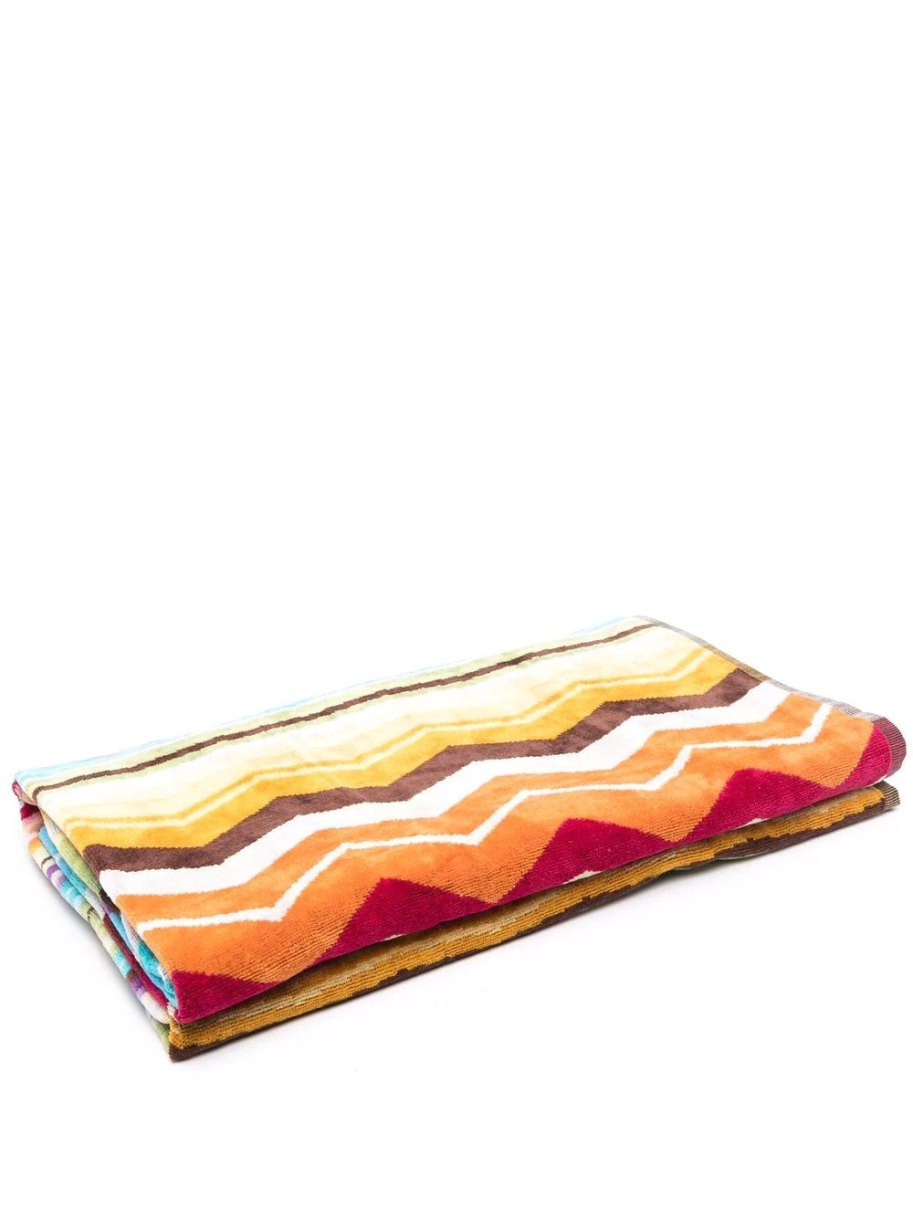 stripe-print beach towel - 1