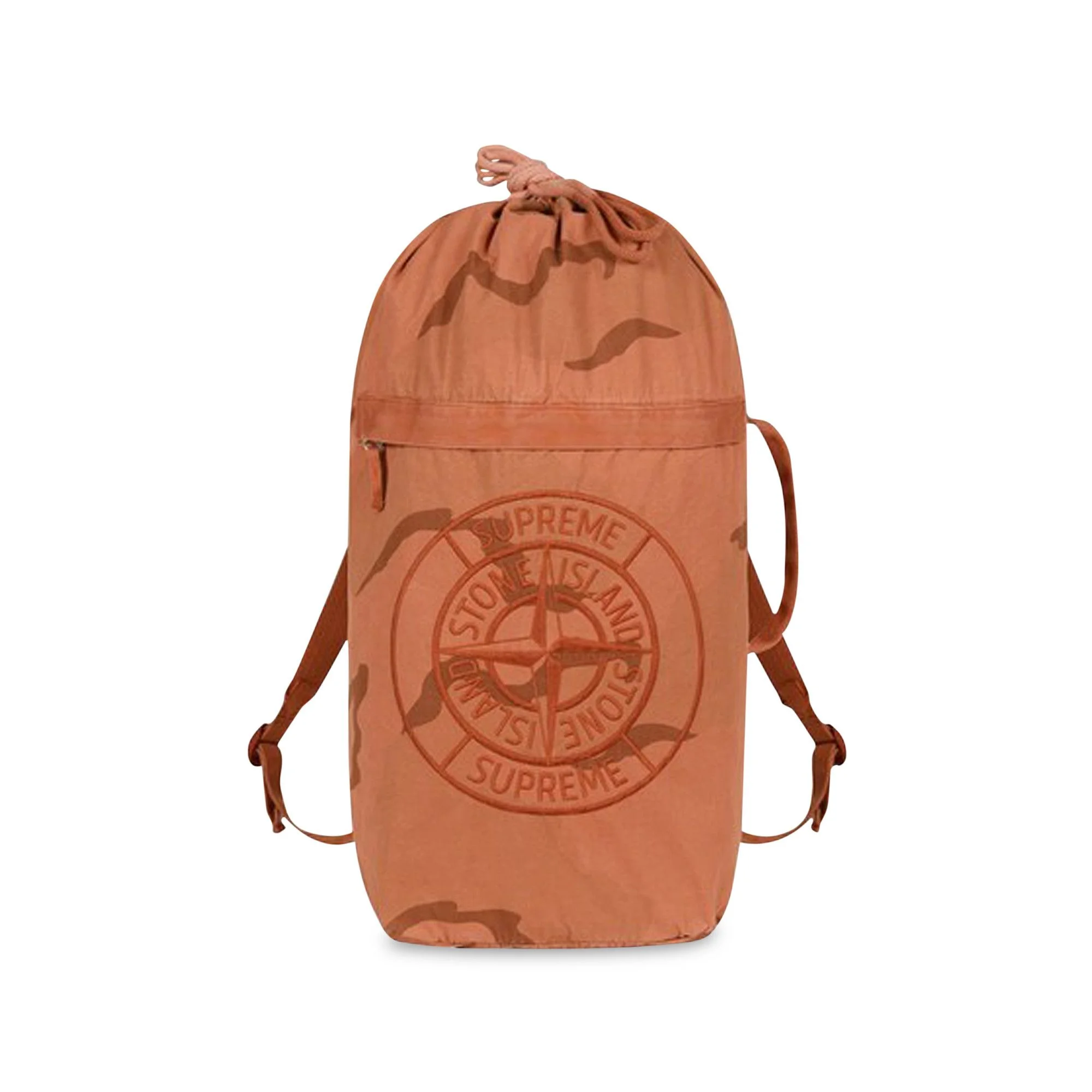 Supreme Stone Island Camo Backpack 'Coral' - 1
