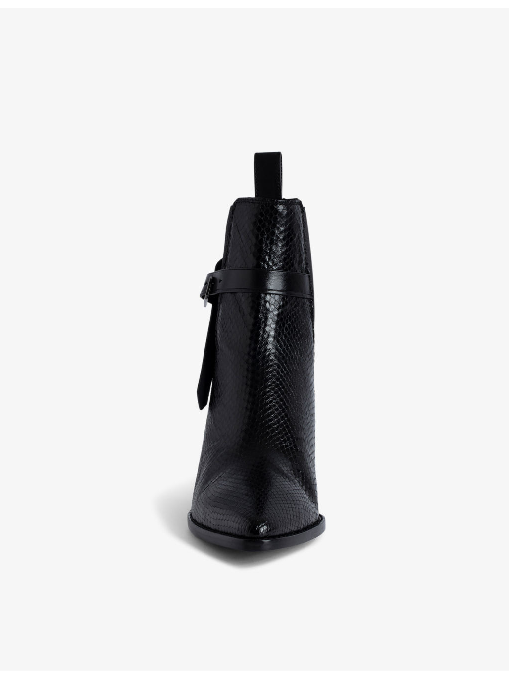 Tyler python-effect leather ankle boots - 2