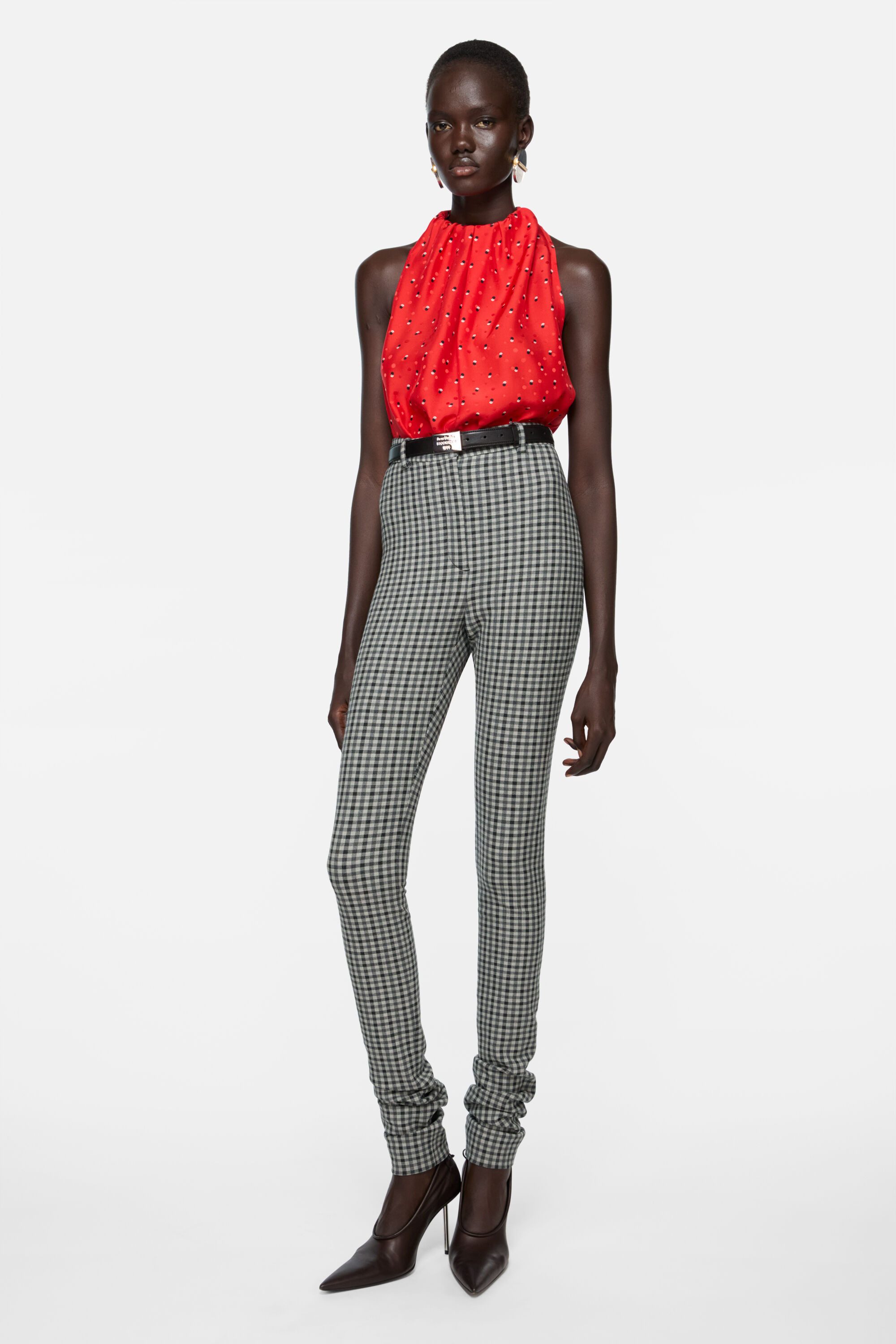 Wool stretch trousers - Multi grey - 2