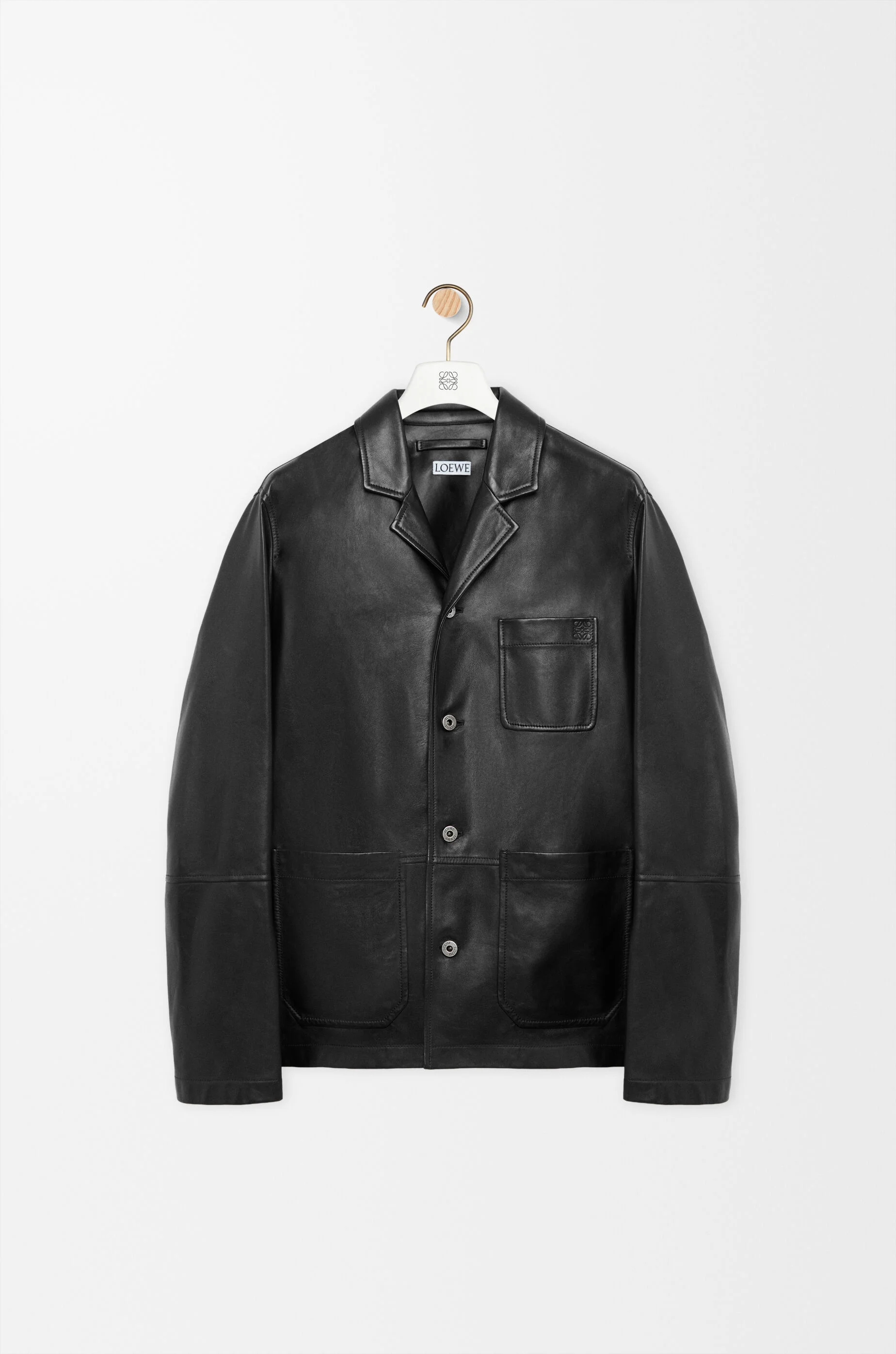 Workwear jacket in nappa lambskin - 1