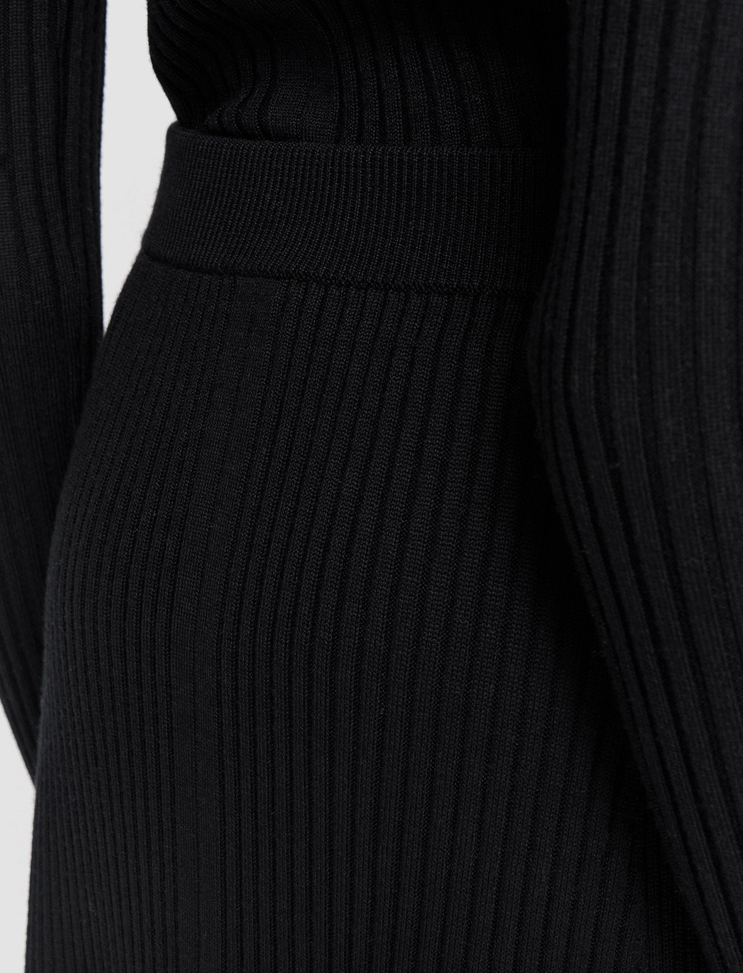 Merino Silk Rib Skirt - 4
