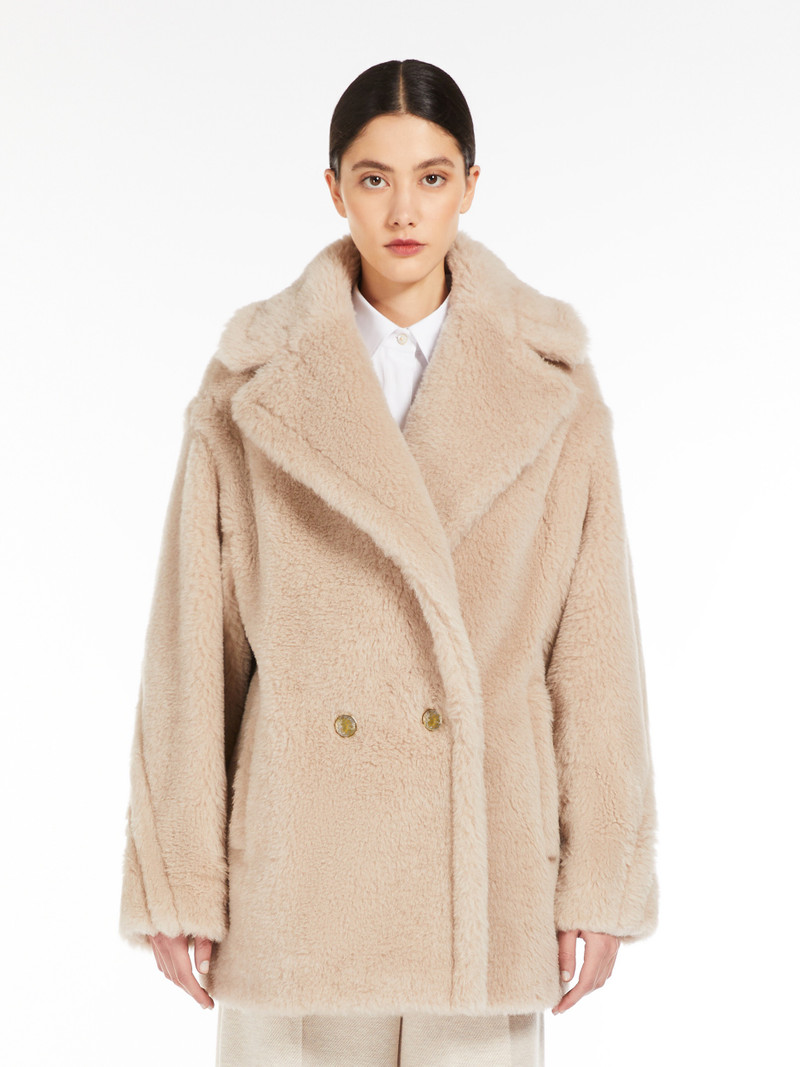 CUBA Short Teddy Bear Icon Coat in alpaca and wool 3