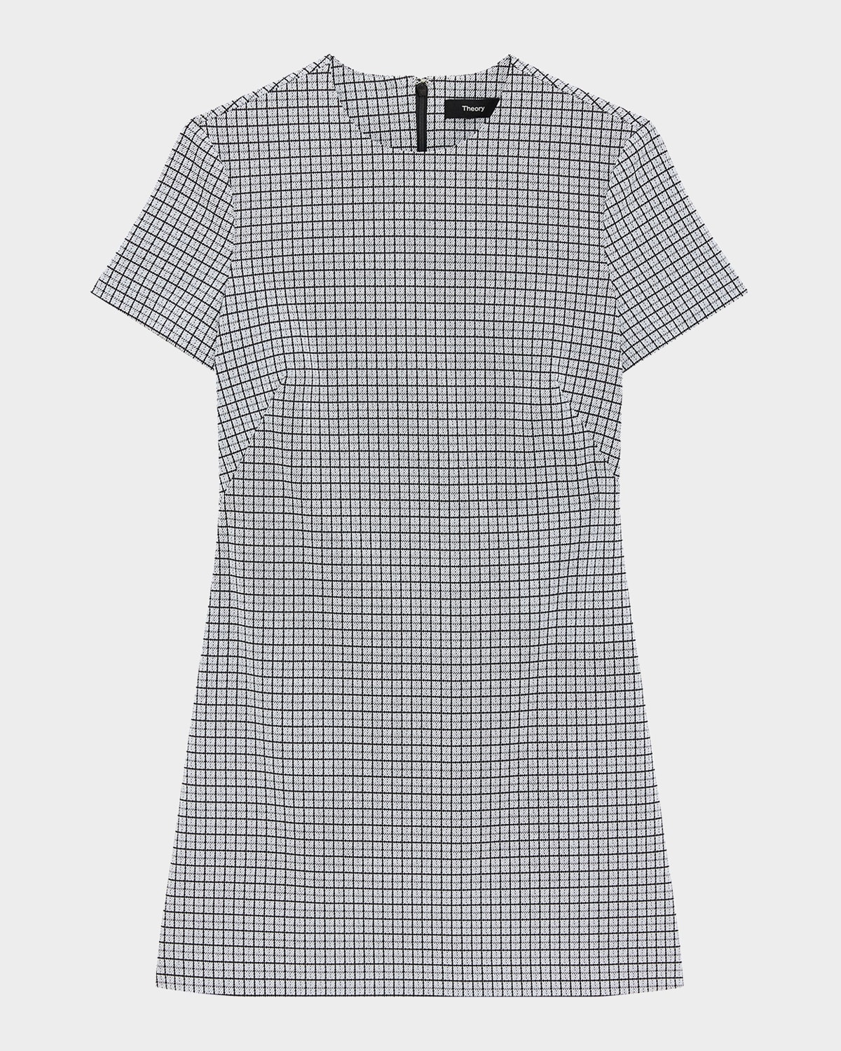 Short-Sleeve A-Line Mini Dress - 1