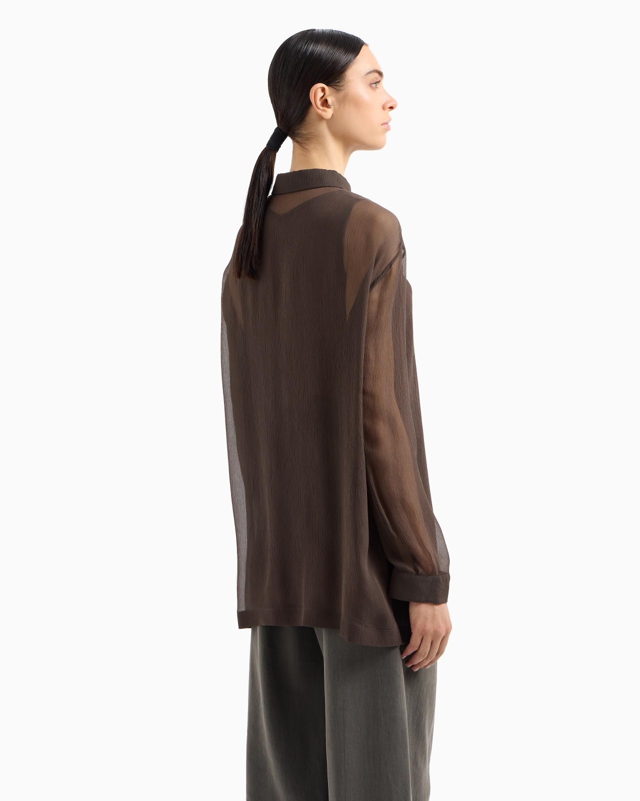 SILK CRÉPON LOOSE SHIRT - 3