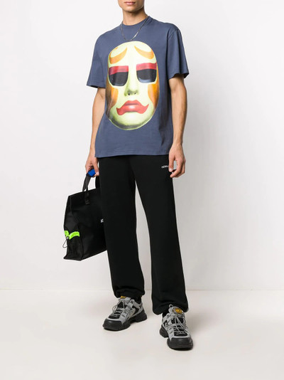 ih nom uh nit mask-print T-shirt outlook