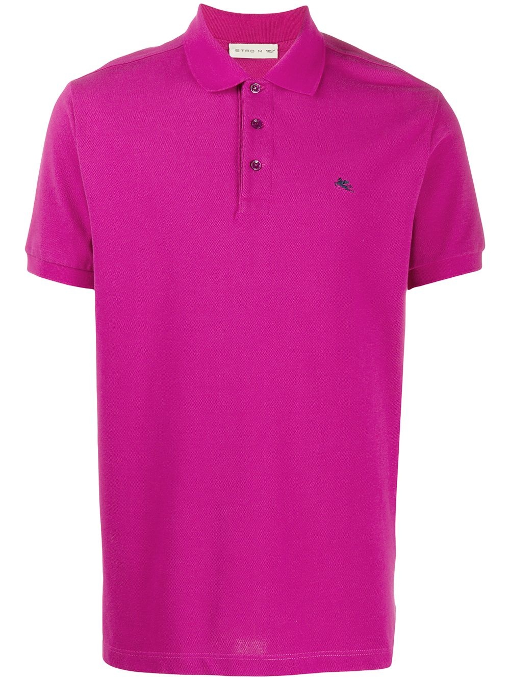 embroidered-logo polo shirt - 1