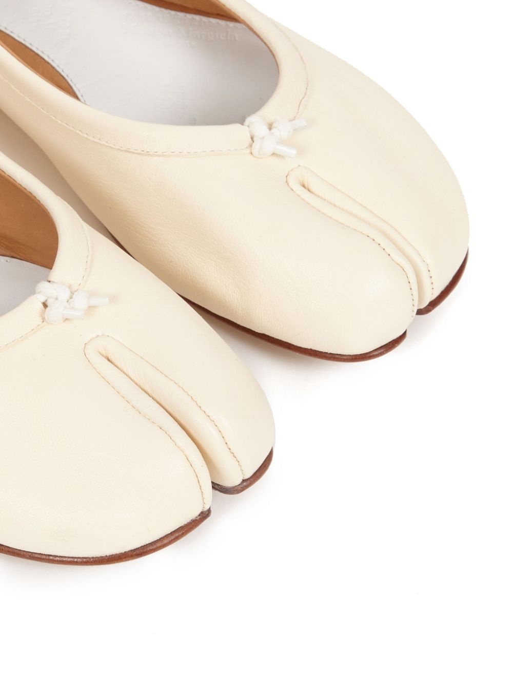 Tabi leather ballet flats - 5