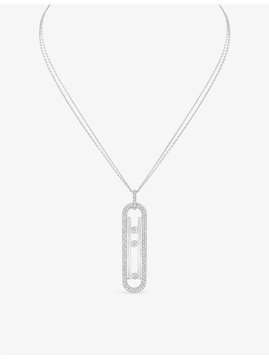 Messika 18ct Gold Move 10th Lrg Necklace - 1