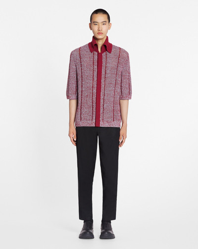 Lanvin LOOSE-FITTING KNIT POLO SHIRT outlook
