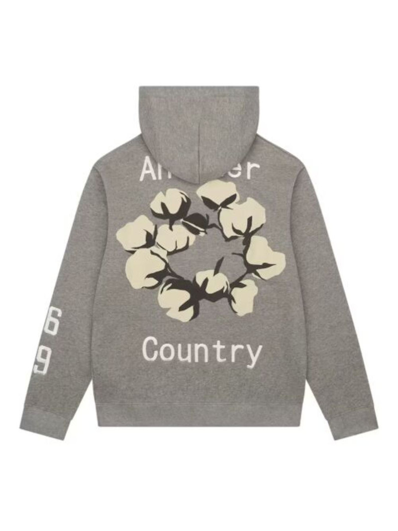 DENIM TEARS cotton graphic hoodie outlook