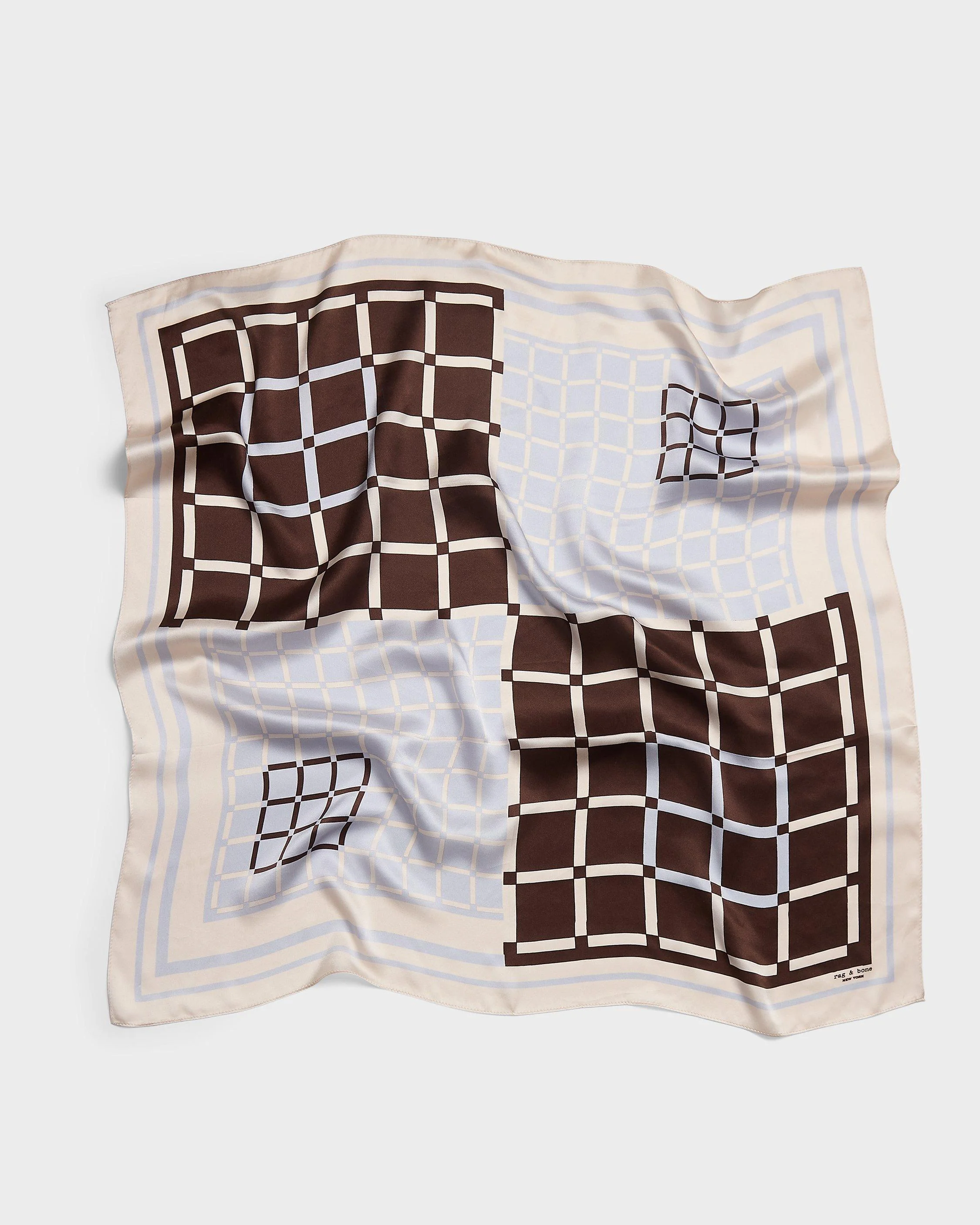 Pop Geo Silk Scarf - 1
