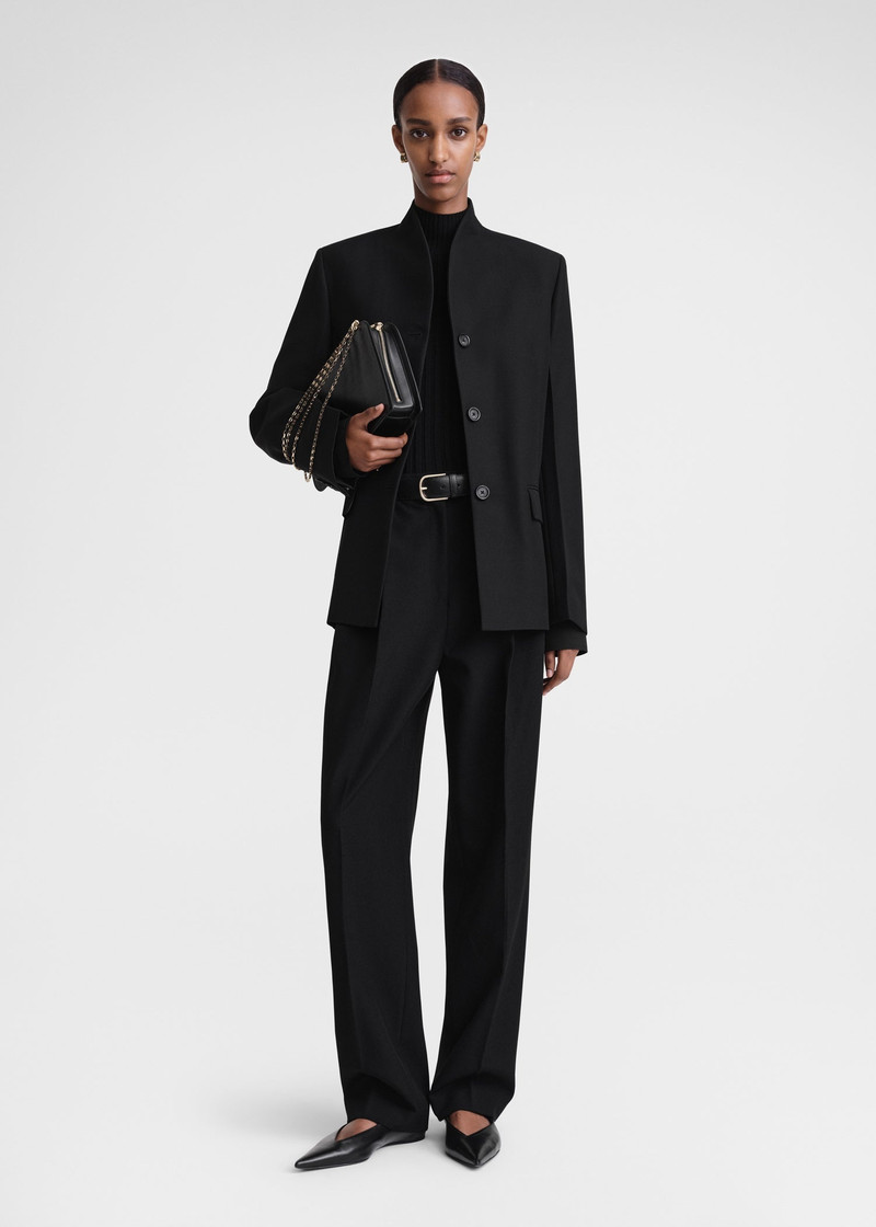 Totême Overlay suit jacket black outlook