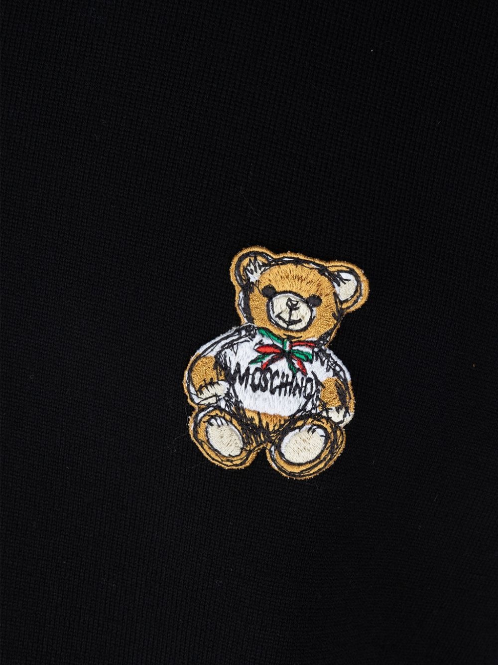 Teddy Bear-appliqué jumper - 3