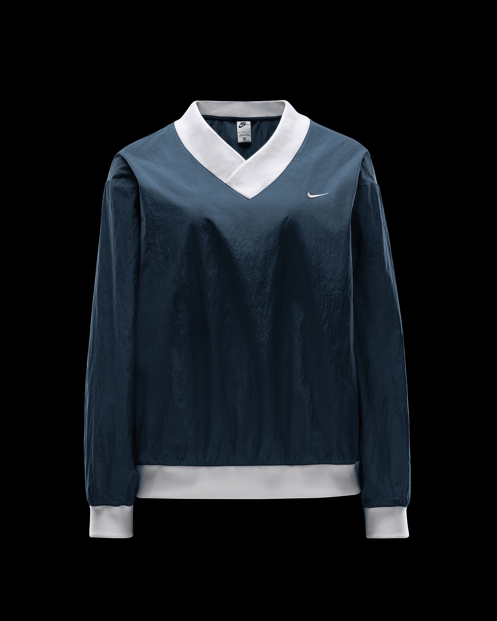 Nike Sportswear Essential Women's Loose UV Woven Long-Sleeve V-Neck Top - 1