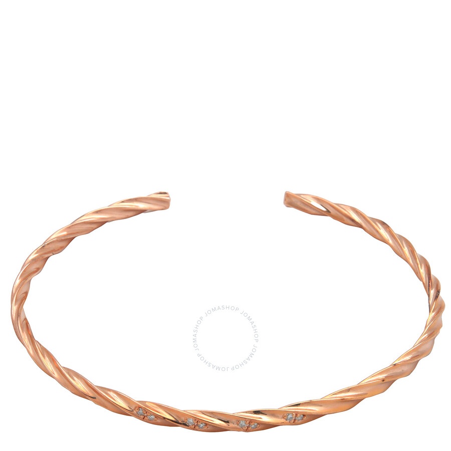Diamanti Per Tutti - Diamanti Per Tutti Fate Rose Gold-Plated Diamond Cuff, Size XX - 1