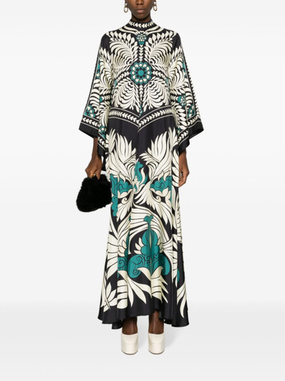 La DoubleJ Magnifico abstract-print silk dress outlook