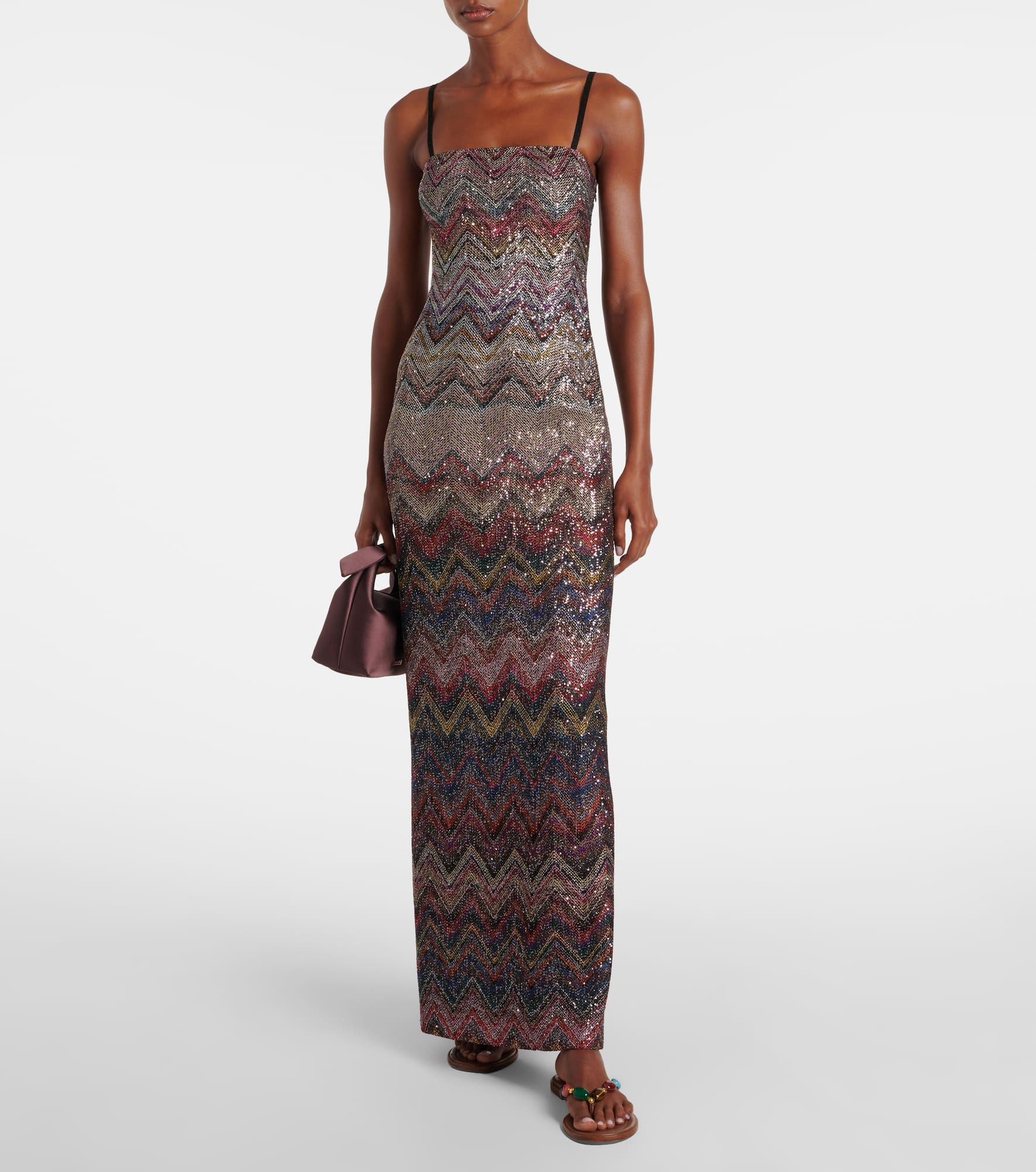Zig Zag embellished maxi dress - 2