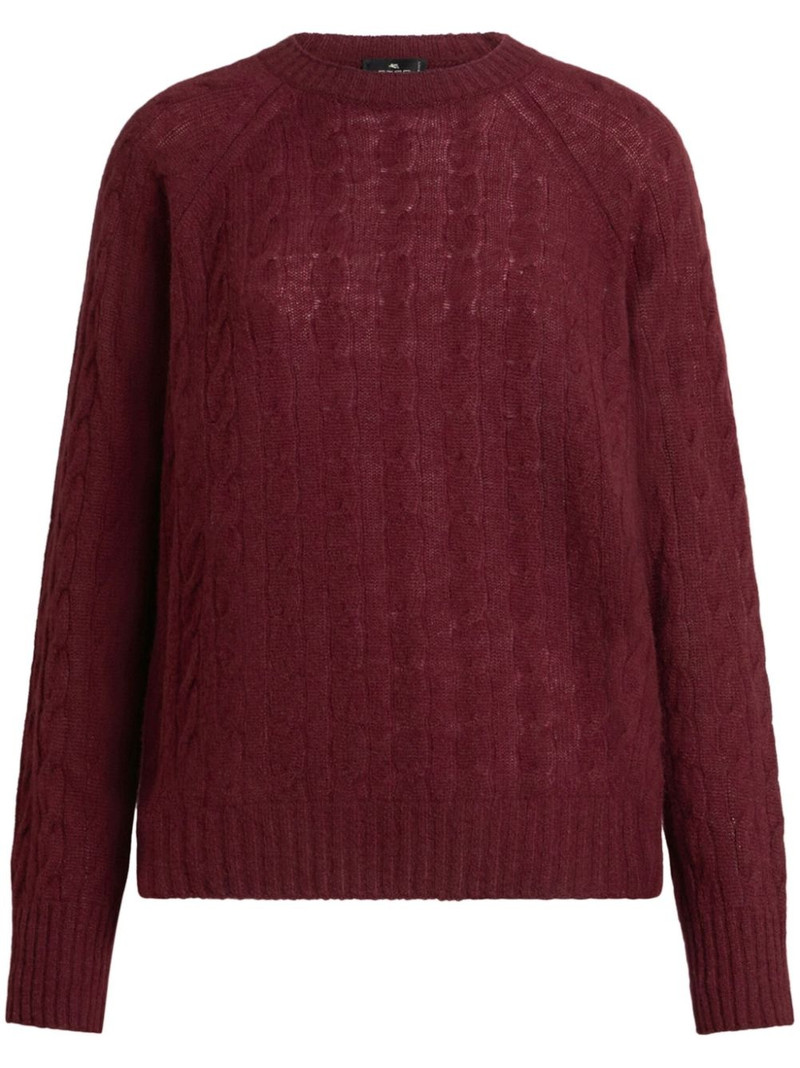 cable-knit cashmere jumper 1