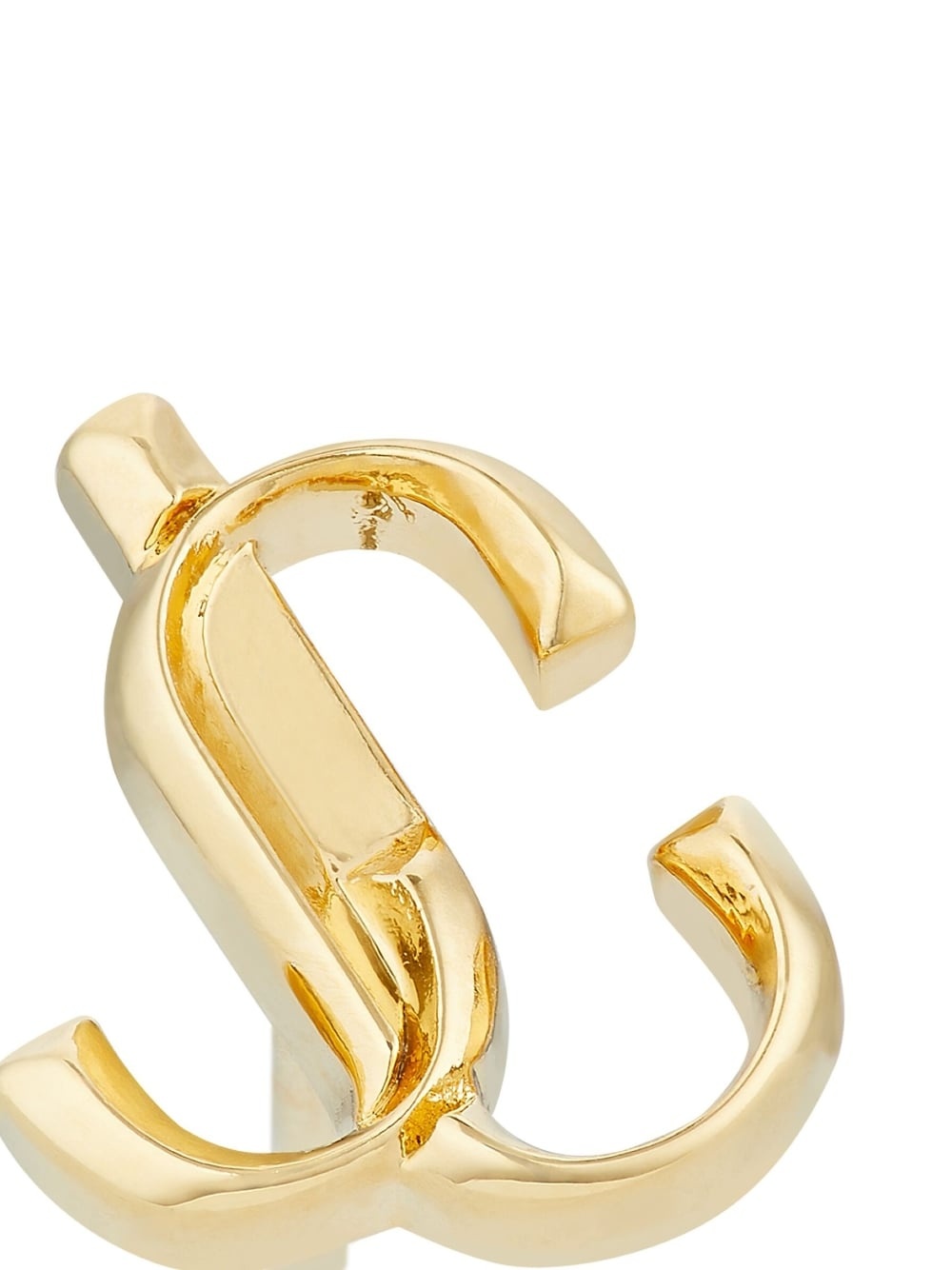 logo-lettering stud earrings - 3