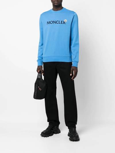 Moncler logo-print detail sweatshirt outlook