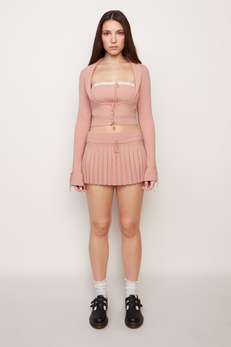 GUIZIO CIELO RIBBED BLAZER outlook