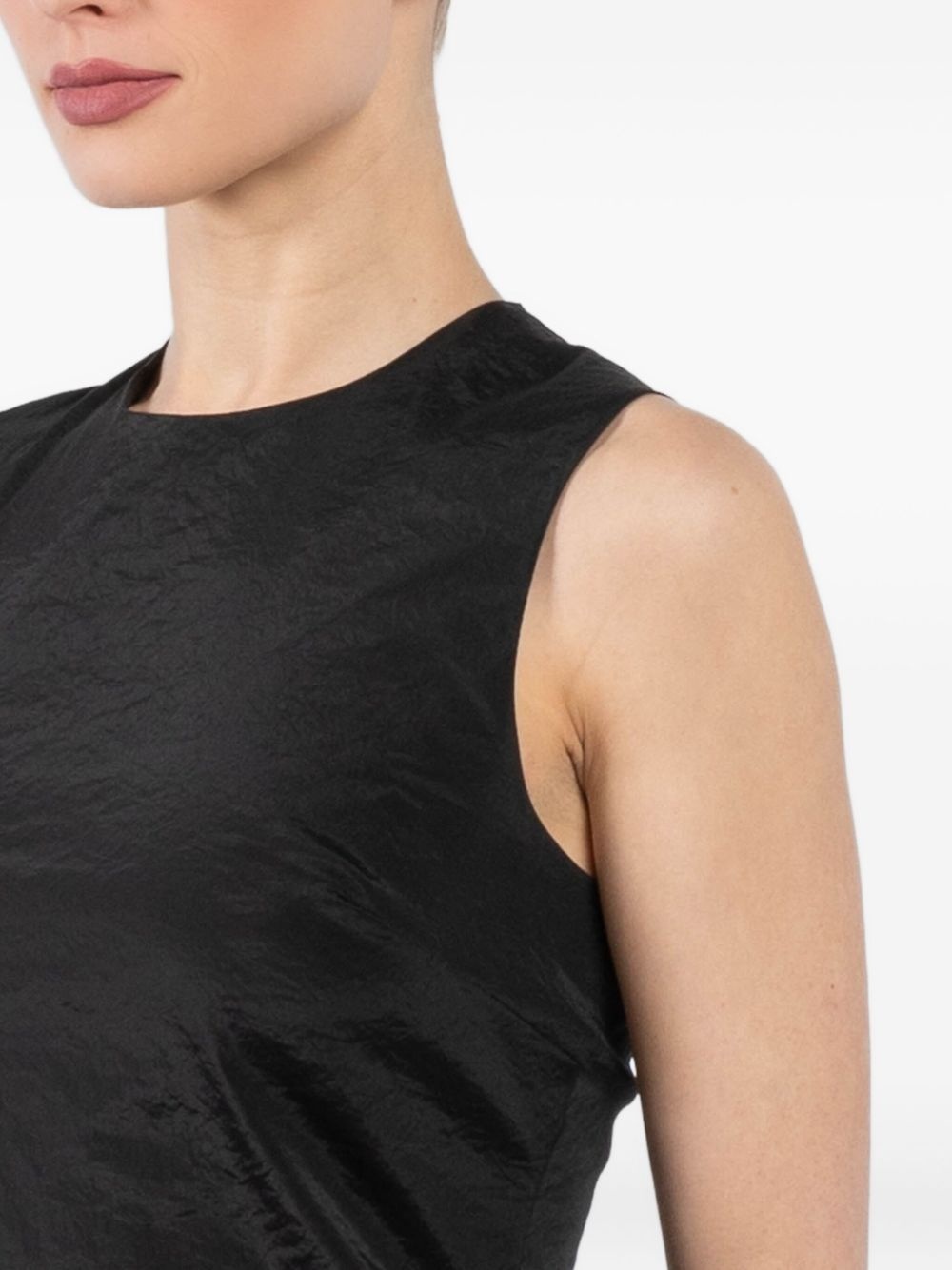sleevless textured top - 5