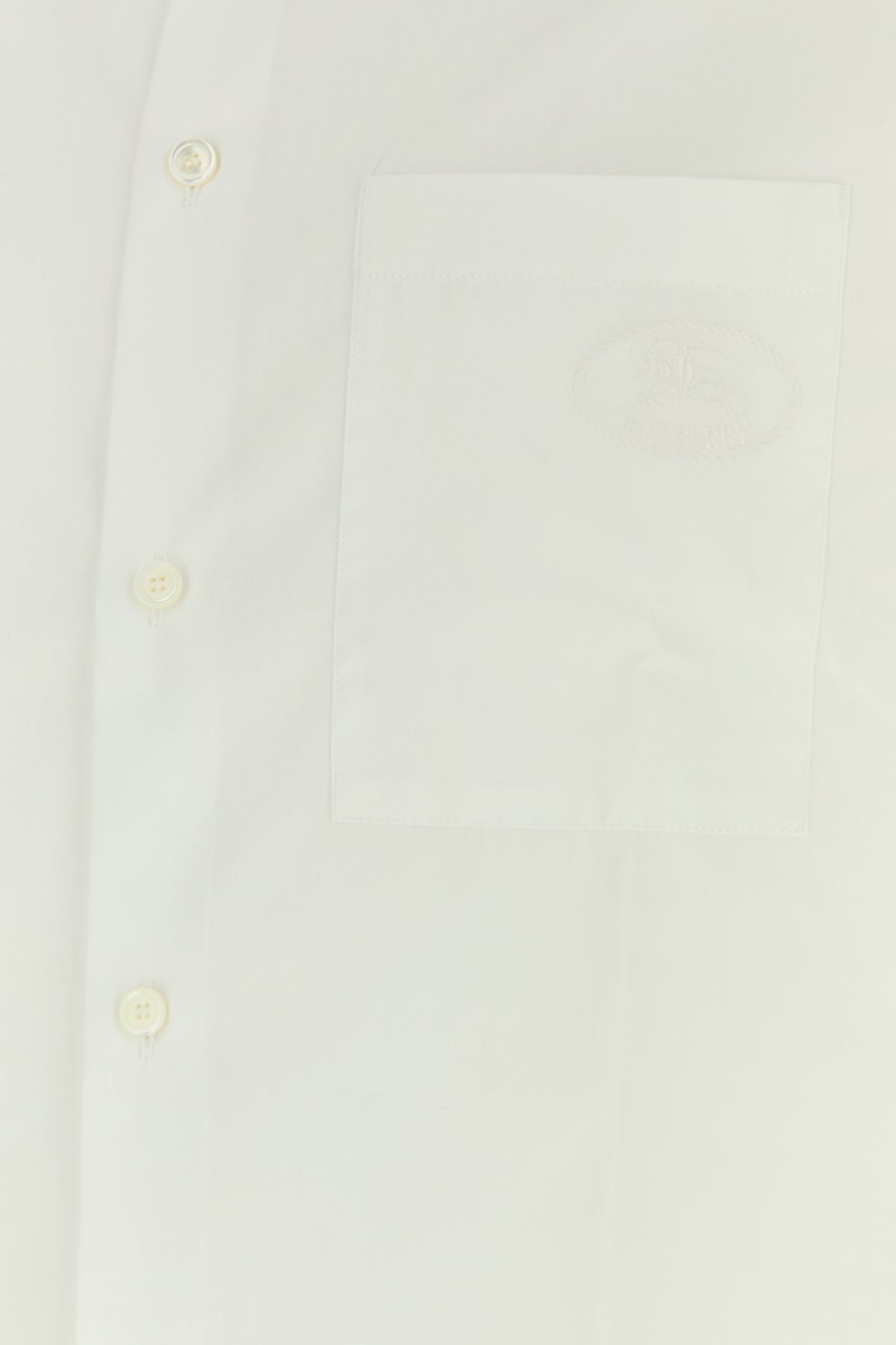 White stretch poplin shirt - 3