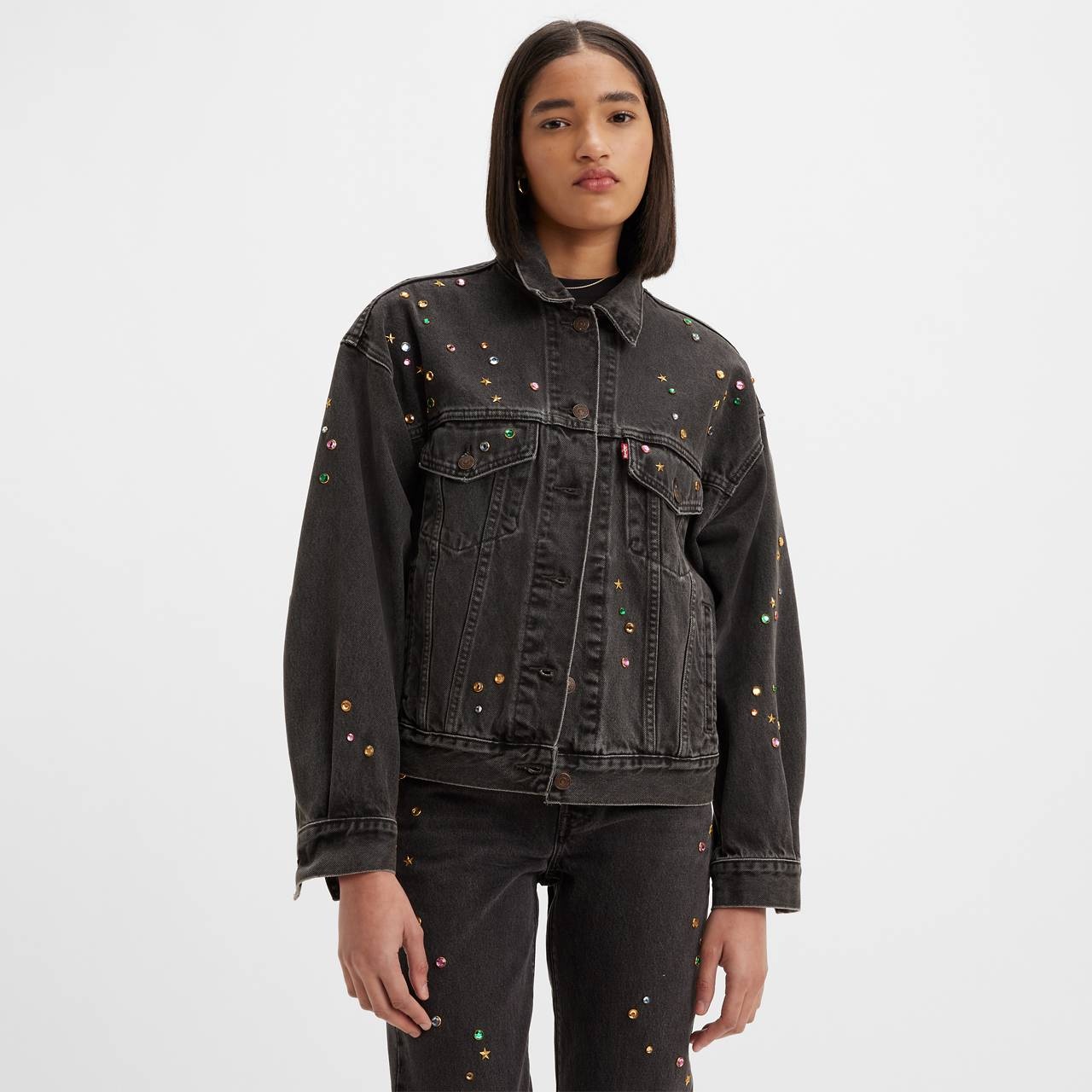 90S STUDDED TRUCKER JACKET - 3