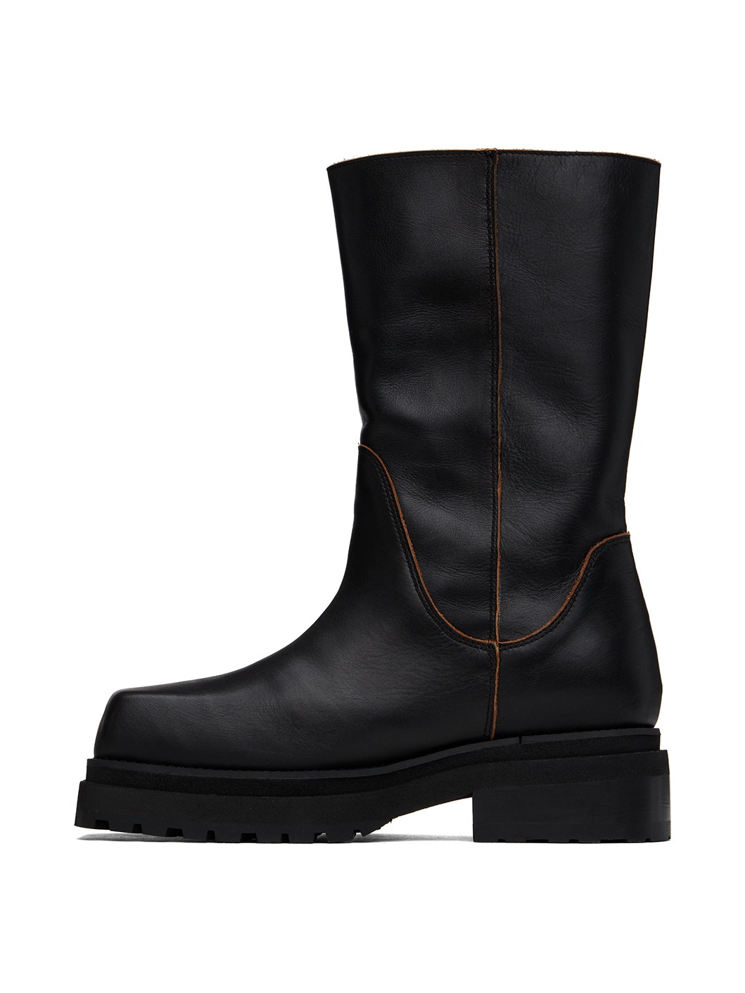Black Stacked Boots - 3