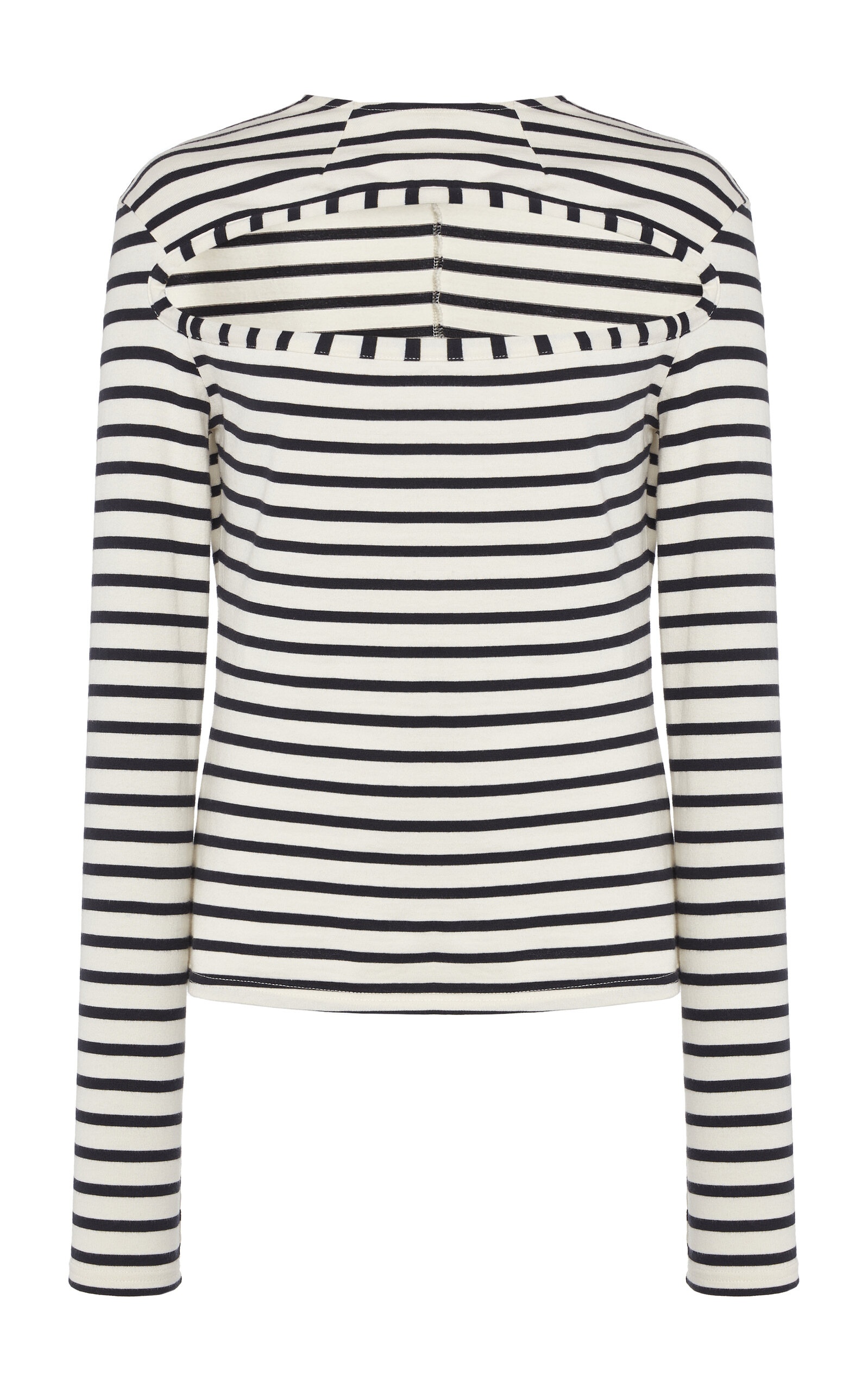 Striped Cutout Organic Cotton Top stripe - 1