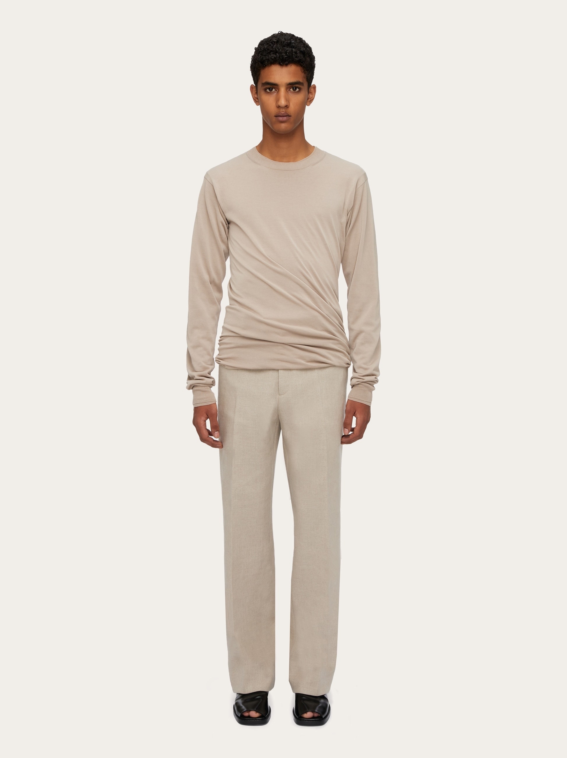 Layered crew neck sweater - 7