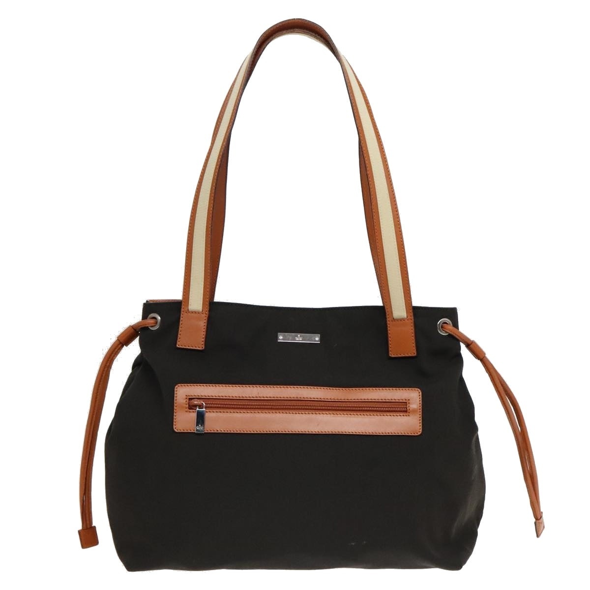 GUCCI Tote Bag Canvas Khaki Silver - 2