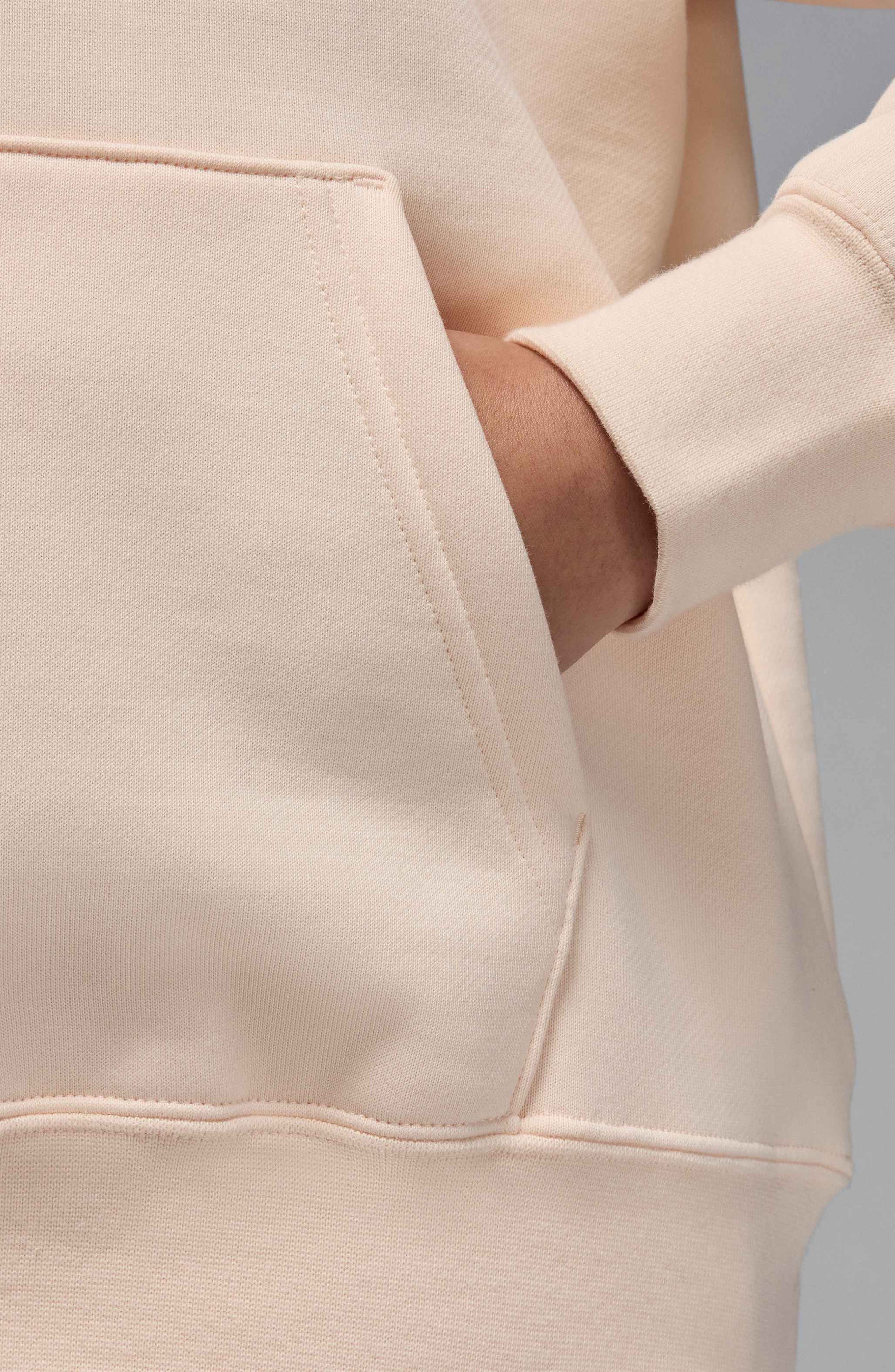 Jordan Flight Fleece Hoodie in Guava Ice at Nordstrom - 3