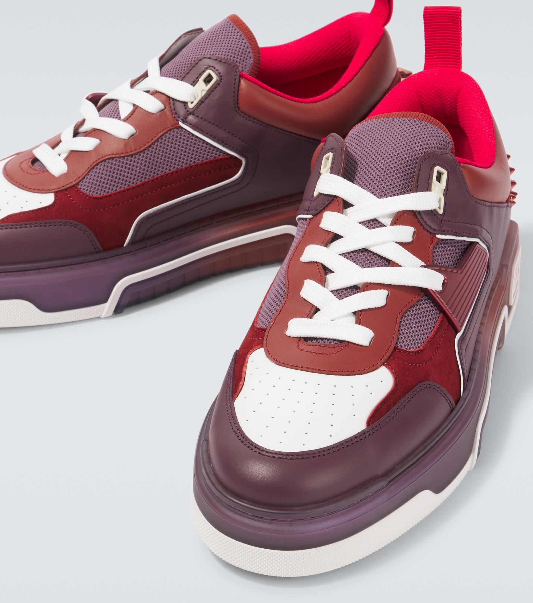 Astroloubi embellished leather sneakers - 3