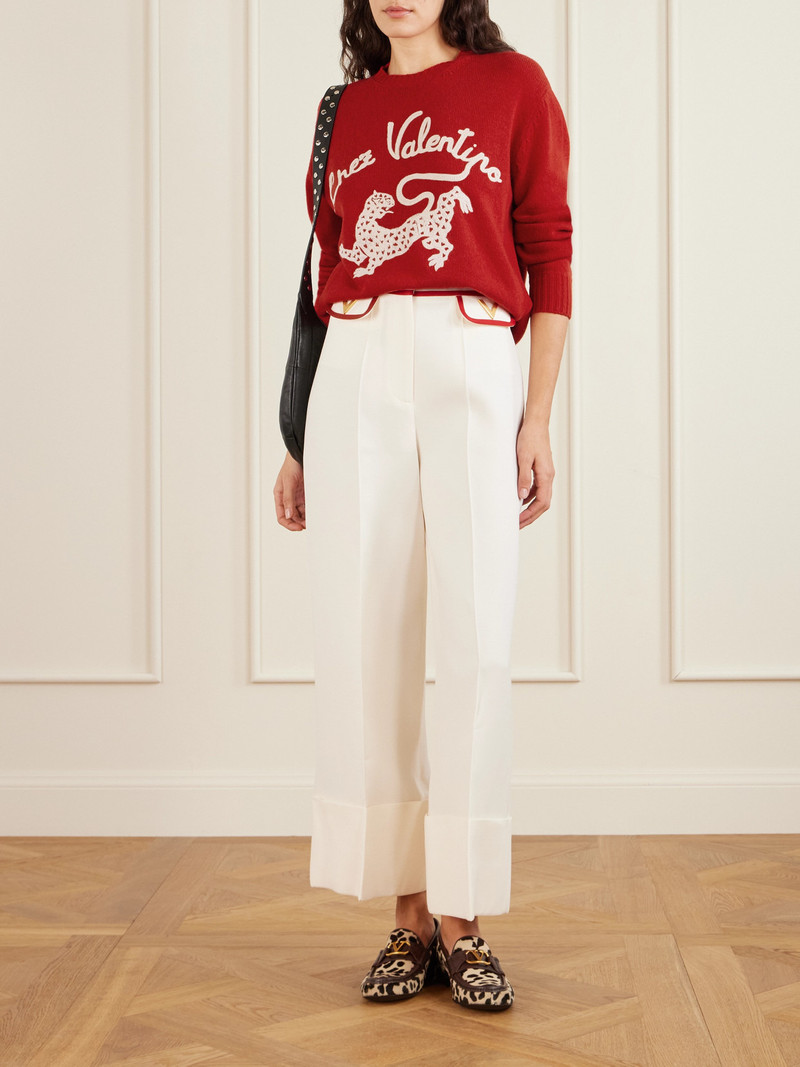 Valentino Embroidered Wool Sweater outlook