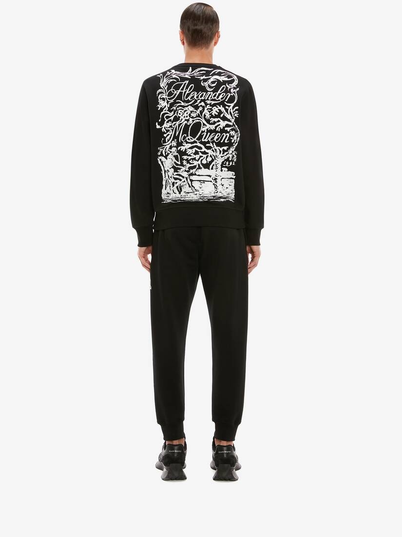 Blake Illustration Joggers in Black/ivory - 4