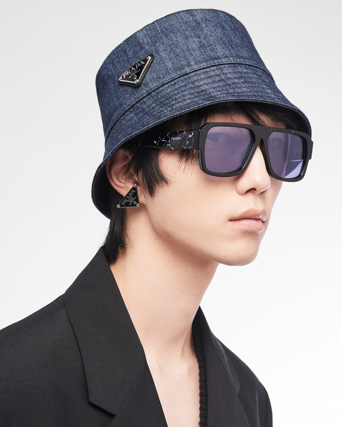 ハット PRADA DENIM BUCKET HAT Prada Denim Bucket Hat | Saks Fifth Avenue