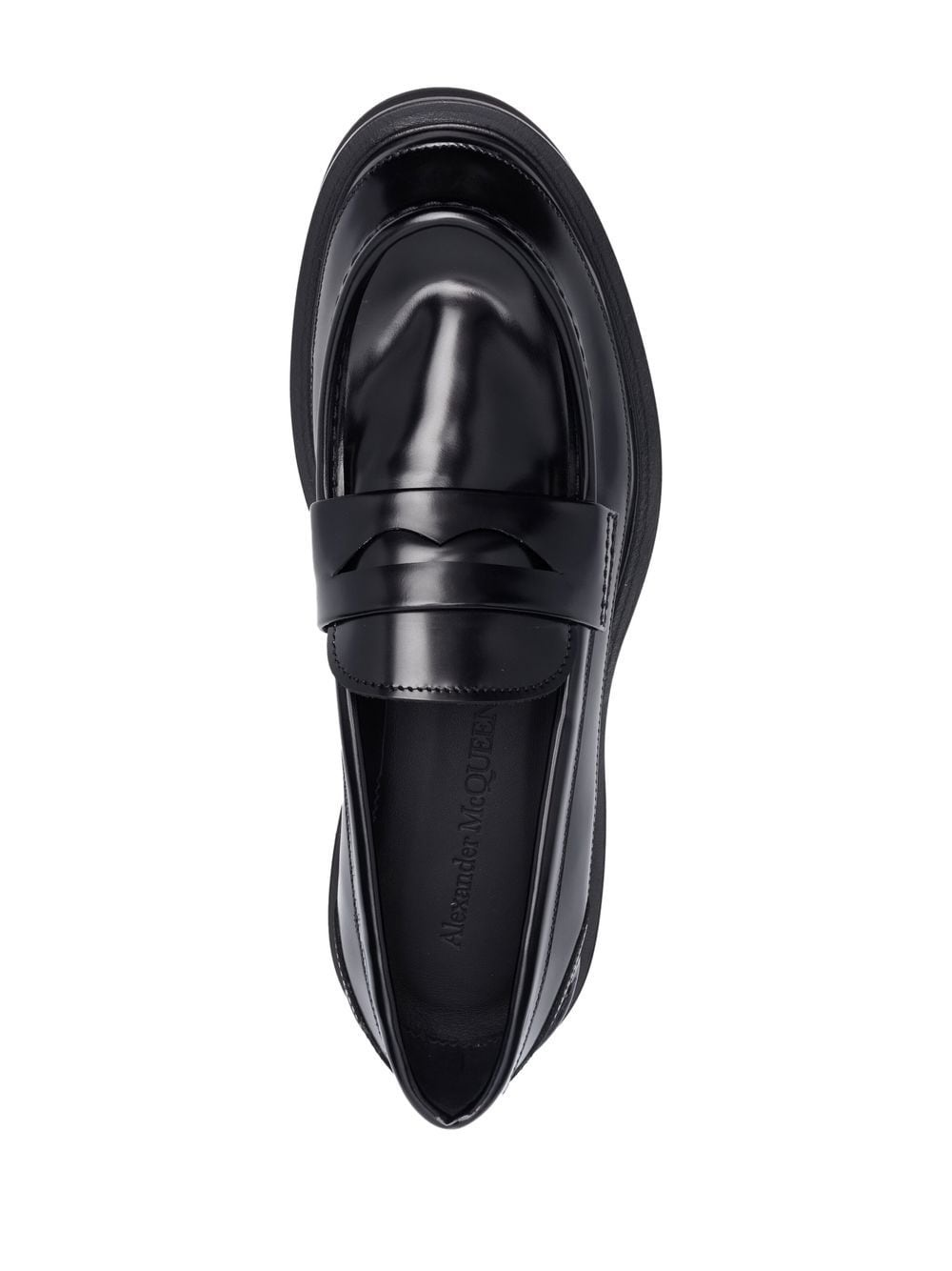 tread-sole penny-slot loafers - 4
