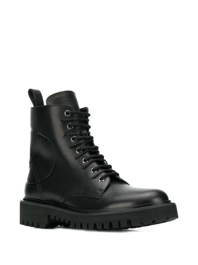 Valentino VLOGO combat boots outlook