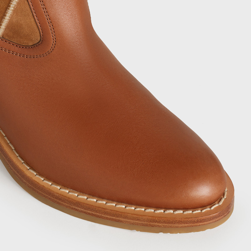 Celine Folco Over-The-Knee Boot in Lamb shearling Patchwork and Calfskin 5