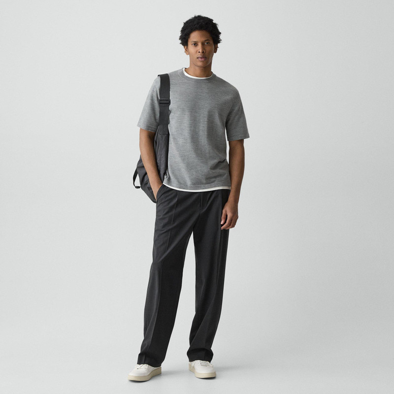 Theory Relaxed Sweater Tee in Regal Wool outlook