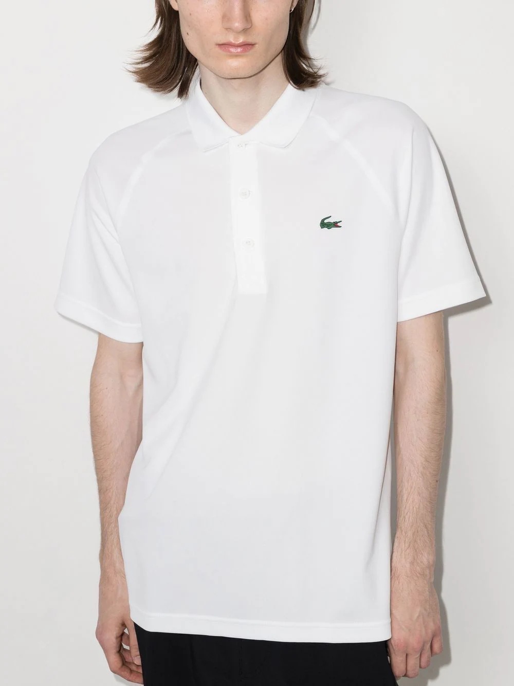 logo-patch short-sleeved polo shirt - 2